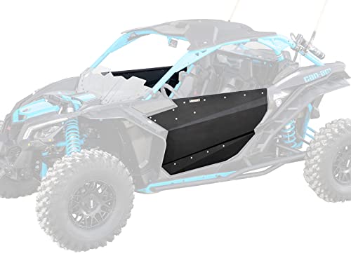 SuperATV Aluminum Doors for Can-Am Maverick X3 - Made of Multi-Blend Aluminum - Fills Lower Gap - Contoured to Match Your Machine Shape - Snug, Rattle Free Fit - Preassembled - Quiet Latch Assembly