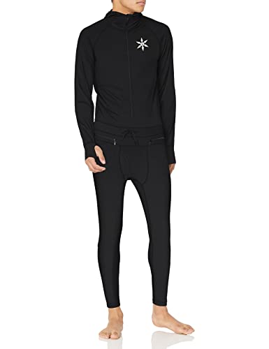 AIRBLASTER Men's Classic Ninja Suit Hooded Outdoor One Piece Base Layer, Black, Large