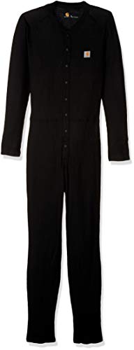 Carhartt Men's Force Classic Thermal Base Layer Union Suit, Black, X Large