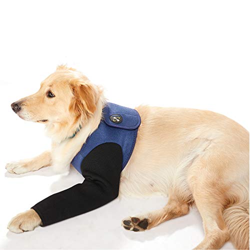 Dog Recovery Suit, Cone Collar Alternative, Abrasion Resistant Dog Recovery Sleeve, Washable 2.5mm Thick and Waterproof, Pet Wounds Prevent Licking, Bite, Being Wet and Infected (L)