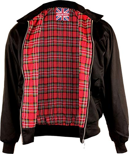 Mil-Tec English Style Harrington Jacket - Black (Large)