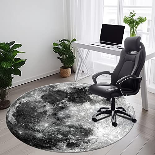 Khalidah Office Chair Mat for Hardwood & Tile Floor, 47" Computer Chair Mat for Rolling Chair, Under Desk Low-Pile Rug, Multi-Purpose Floor Protector for Home Office