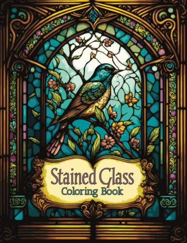 Stained Glass: Coloring Book