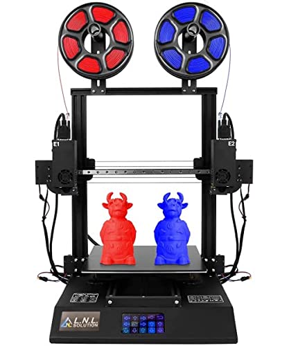 LNL TL-D3 Pro Dual Extruder 3D Printer - Upgrade BMG Extruder,300 Degree High Temperature Nozzle,Silent Mainboard TMC2209 Drive,600W Power. We Inspect Every Printer in The U.S.