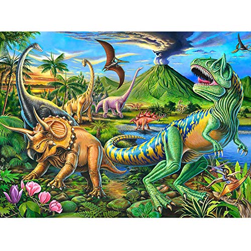 Puzzles for Kids Ages 4-8 Year Old,100 Piece Dinosaur Jigsaw Puzzle for Toddler Children Learning Educational Puzzles Toys for Boys and Girls. (Product Upgrade) - Every Piece is Unique