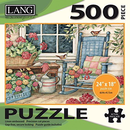 LANG Rocking Chair 500 Piece Jigsaw Puzzle, Artwork by Susan Winget