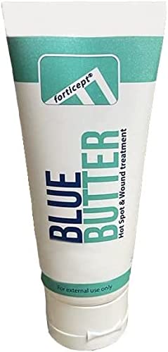 Forticept Blue Butter  Hot Spot Treatment for Dogs & Cats, Wound and Skin Care Infections, Cuts, Rashes Gel Veterinary Strength Topical Ointment 2oz