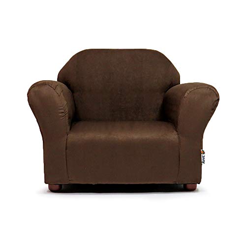 Keet Microsuede Children's Chair, Roundy, Brown