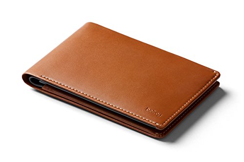 Bellroy Travel Wallet (Slim Leather Passport Wallet, RFID Blocking, Organizes Travel Documents, Cash & Tickets, Holds 4-10 Cards, Includes Micro Pen) - Caramel - RFID