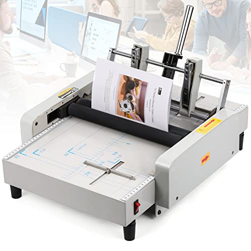 CGOLDENWALL Automatic Booklet Maker, Paper Folding & Bindig Machine, 11.7" X 16.5" MAX Folding Size, for Making Booklet Folded Invitations Binding Documents