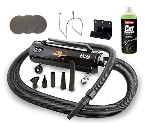 Air Force Master Blaster Metro Vac Revolution Car Dryer with 30 Foot Hose - Model MB-3CDSWB-30 - Includes 3 Extra Filters and A Full Size Bottle of Metro's Specially Formulated Car Shampoo.