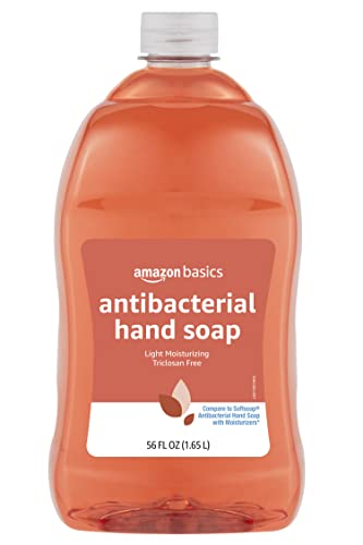 Amazon Basics Antibacterial Liquid Hand Soap Refill, Light Moisturizing, Triclosan-Free, Citrus, 56 Fl Oz (Previously Solimo)