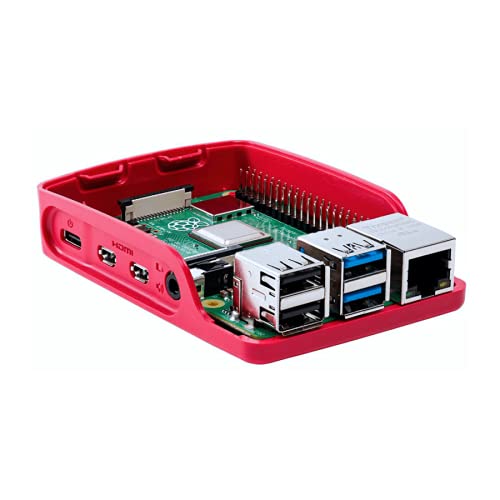 Official Raspberry Pi 4 Case, Red/White Raspberry Box for Official Raspberry Pi 4, Red/White (1876751)