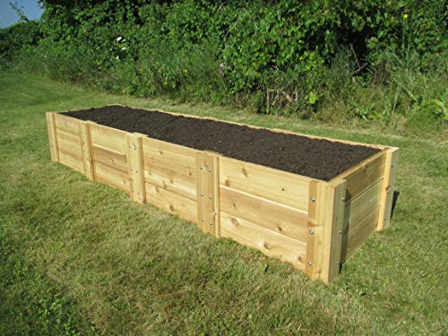 Deep Root Cedar Raised Bed Garden Kit by Infinite Cedar 2 ft. x 8 ft. x 16.5 inches H
