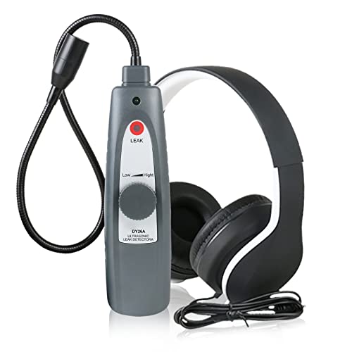 OUFKAR Ultrasonic Leak Detector, Automotive Noise Finder with Headphone, Gooseneck Probe,Noise Detector Leak Tester for Pipeline, Air Conditioner, Pressure Vaccum System