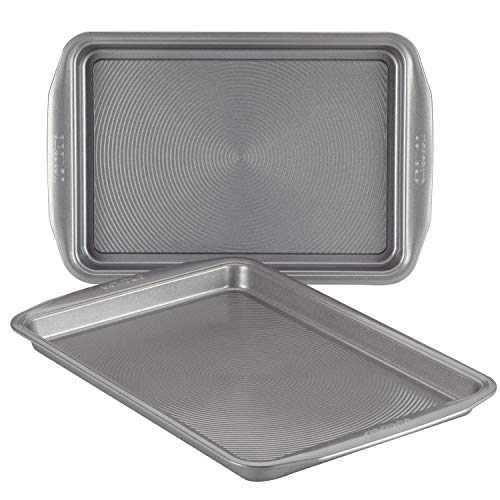 Circulon Nonstick Bakeware Set, Nonstick Cookie Sheet / Baking Sheet - 2 Piece, Gray