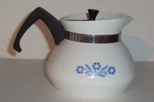 Corning Blue Cornflower Mini Teapot Tea Pot and Lid (3 cup)