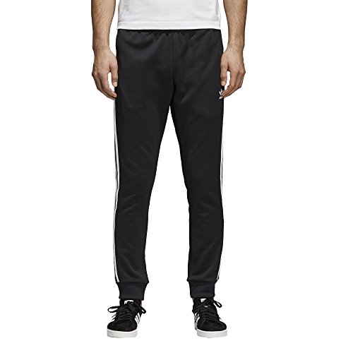 adidas Men's Originals Superstar Track Pants, Black, Medium