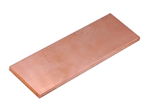 VERNUOS 1/4" x 2" C110 Copper Flat BAR 6" Long Solid .23" Plate Mill
