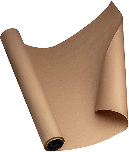 Kraft Paper Roll 30'' x 1800'' (150ft) Brown MEGA Roll - Made in USA 100% Natural Recycled Material - Perfect for Packing, Wrapping, Butcher, Craft, Postal, Shipping, Dunnage and Parcel