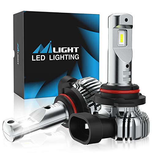 Nilight EF2 9006 LED Fog Light Bulbs, 250% Brightness, 5,0000 Hours Long Lifespan, 6000K Xenon White Fog Light Bulbs, LED Fog Light DRL Bulbs Replacement, Pack of 2