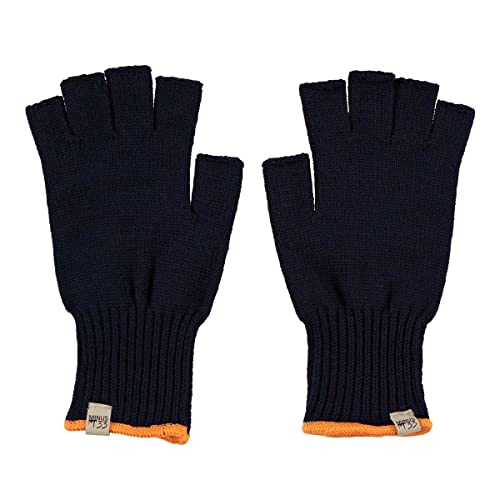 Minus33 Merino Wool Fingerless Glove Liner Navy Medium
