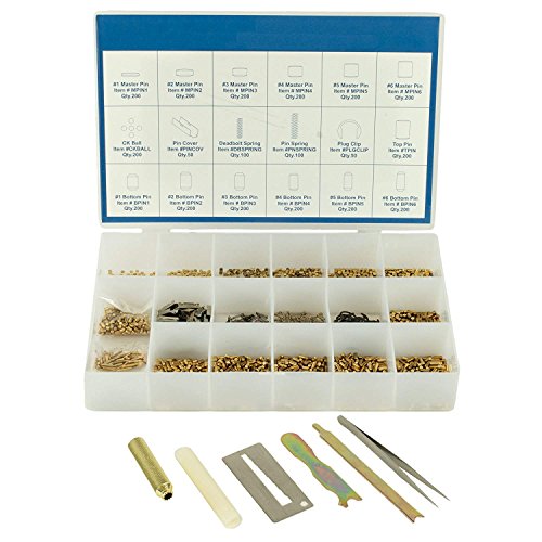 Kwikset Keyway Rekey Locksmith Rekeying Pin Key Tool Key Kit - 200 Pieces, Value Pack