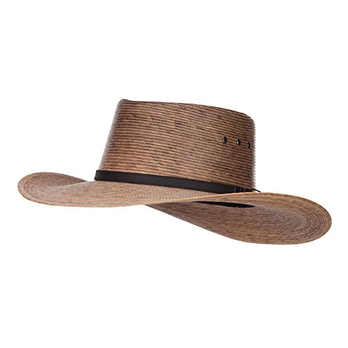 Men's Palm Braid Gambler Hat - Dk Natural M