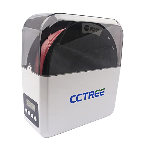 CCTREE Filament Dryer Box,Filament Dehydrator Storage Box for 3D Filament 1.75 2.85 3.00mm, Keeping Filament Dry During 3D Printing,White