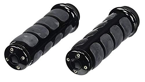 Kuryakyn 6321 Premium ISO Handlebar Grips for Electronic Throttle Control: 2008-19 Harley-Davidson Motorcycles, Gloss Black, 1 Pair