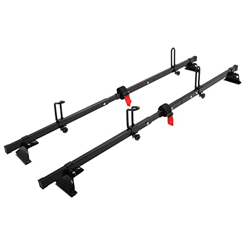 StarONE Universal Camper Shell Roof Rack Truck Topper Rack for Van Trailer and Truck w/Cap,Adjustable 60"-72"