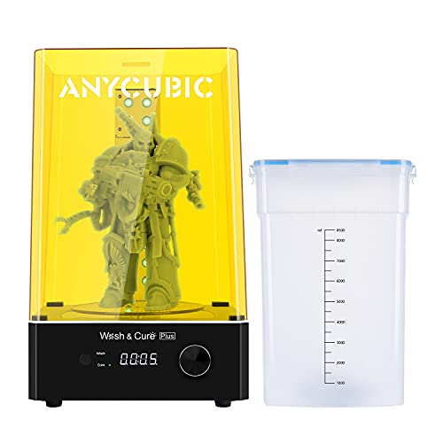 ANYCUBIC Wash Cure Machine Plus, 2 in 1 Large UV Washing & Curing Box L-Shaped Strip Curing Light for Photon Mono X LCD SLA DLP 3D Printing Models, Curing Size: 190mm(D) 245mm(H)