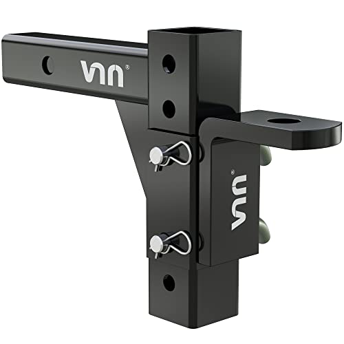 VNN Trailer Hitch Ball Mount, 8-Position Adjustable Drop Hitch Ball Mount for 2-Inch Receiver, 5,000LB Capacity Towing Hitches with 1" Hitch Ball Hole and Pins