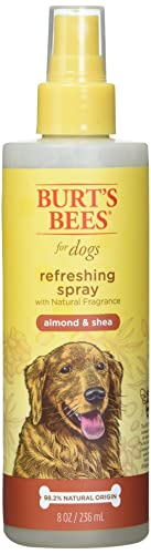 Burt's Bees for Dogs Almond & Shea Refreshing Dog Spray Dog Deodorant Spray, Dog Refreshing Spray for Everyday Use, Made in The USA, 8 oz - Dog Deodorizing Spray, Dog Spray for Smelly Dogs
