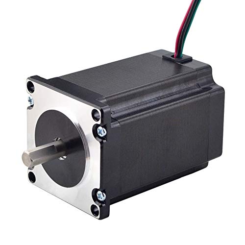 STEPPERONLINE Nema 23 Stepper Motor 2.4Nm(339.79oz.in) 4.0A 8mm Shaft 57x57x82mm 4 Wires