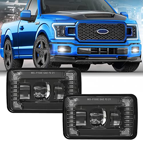 Z-OFFROAD New LED Fog Lights Assembly DOT Approved w/White DRL Compatible with Ford F150 2015 2016 2017 2018 2019 2020-1 Pair Black