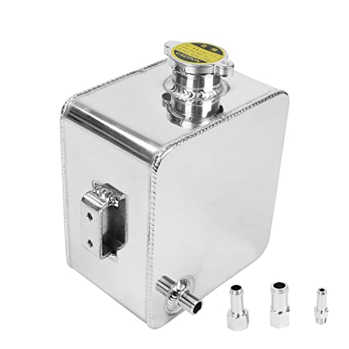 2.5L Universal Aluminum Coolant Radiator Overflow Expansion Tank Reservoir Recovery Water Tank Bottle