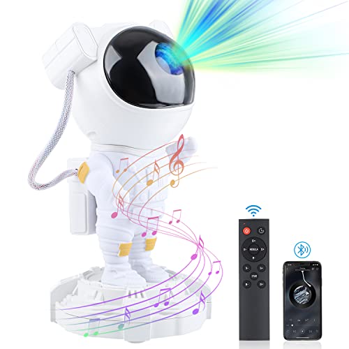 2023 Upgraded Astronaut Light Projector,Bluetooth Music Speaker,Star Projector Galaxy for Kids,Astronaut Nebula Galaxy Projector Night Light,Kids Room Decor Aesthetic,Galaxy Projector for Bedroom