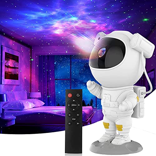 Astronaut Light Projector, Star Projector Galaxy Night Light for Kids, Astro Starry Nebula LED Lamp for Bedroom with Timer and Remote Control for Adults, Ceiling, Room Decor, Mother's Day Gift