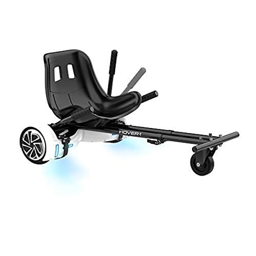 Hover-1 Buggy Attachment for Transforming Hoverboard Scooter into Go-Kart , Black, 24" L x 7.5" W x 19" H