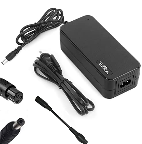 Upgraded 42V Charger for 36V Gotrax Hiboy Electric Scooter Bike, Universal 2Amp for All 36 Volt Li-ion Battery ebike escooter with 1 Prong DC Plug