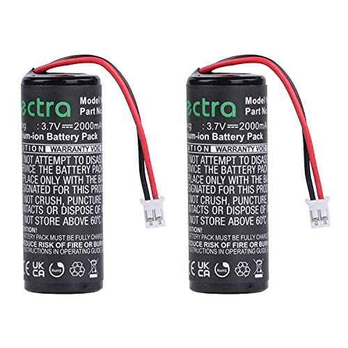 Tectra 2-Pack LIS1441, LIP1450 Battery Compatible with Sony PS3 Playstation 3 Move Motion Controller CECH-ZCM1E, CECH-ZCM1U