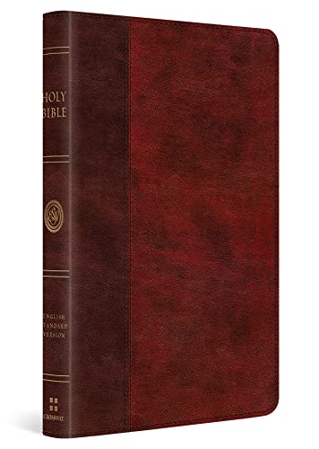 ESV Large Print Thinline Bible (TruTone, Burgundy/Red, Timeless Design)