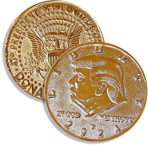 Donald Trump Gold Coin Gold Plated Collectible Coin Collectible Trump 2024 47th Rare Coins MEGA Keep America Great (2024)