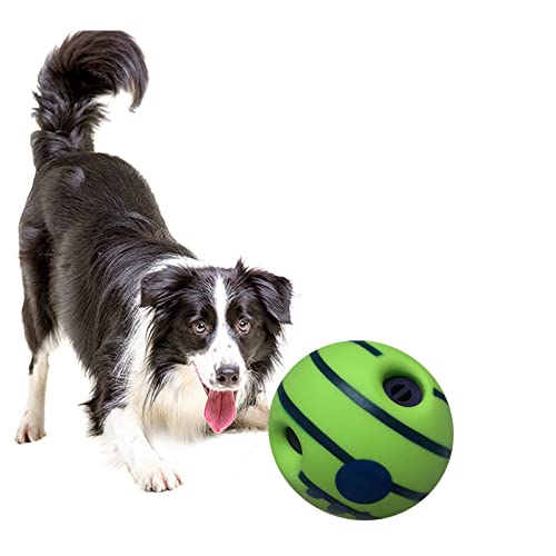 Wobble Giggle Dog Ball,Interactive Dog Toys,Fun Giggle Sounds When Rolled or Shaken,Strange Dog Toy Ball,Peppy Pet Ball,Training Playing Ball,Favorite Pets Toys Gift,Dog Birthday Gift,Waggle Ball