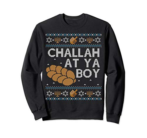 Funny Ugly Hanukkah Sweater Challah At Ya Boy Matching
