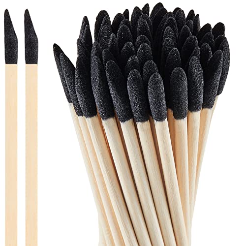 50 Pack Sanding Sticks 280 Grit Matchsticks Sanding Twigs Fine Detailing Sanding Sticks for Plastic Models Wood Hobby, 5.4 x 0.2 Inch