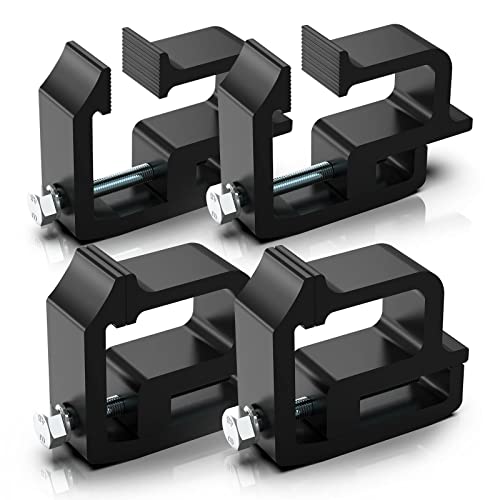 ovsor Truck Topper Clamps - 4 Pack Mounting Clamps Truck Cap Clamps, Truck Bed Clamps and Canopy Clamps for Chevy Silverado Sierra 1500 2500 3500, Dodge Dakota Ram 1500 2500 3500, F150 F250