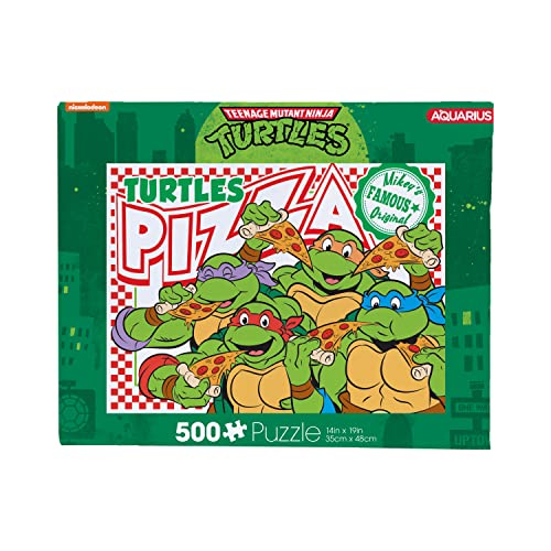 AQUARIUS - Teenage Mutant Ninja Turtles Pizza 500 Piece Jigsaw Puzzle