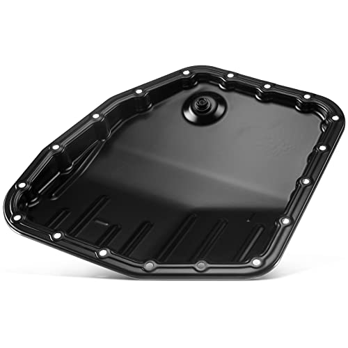 A-Premium Transmission Oil Pan with Drain Plug Compatible with Toyota Corolla 2003-2008, Matrix 2003-2008, L4 1.8L Gas and FWD Only